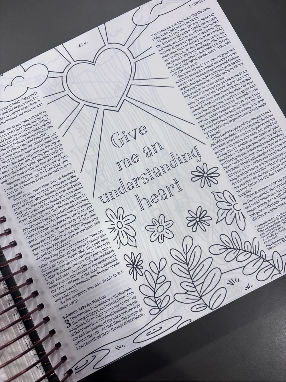 Inspire Illustrating Bible Floral Spiral Journal - Pastel Blue/Pink